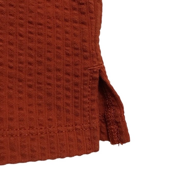 Madewell Seersucker Apron Tank Top Square Neck Crop Boxy Texture 90s Y2K Size XS - Picture 8 of 13